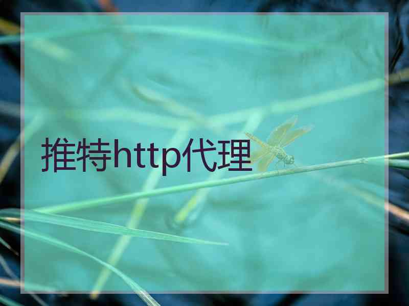 推特http代理