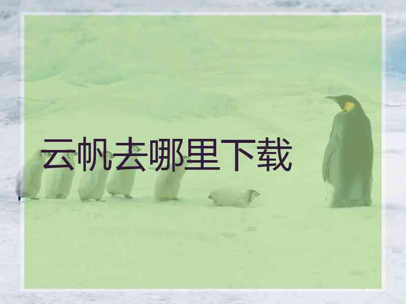 云帆去哪里下载