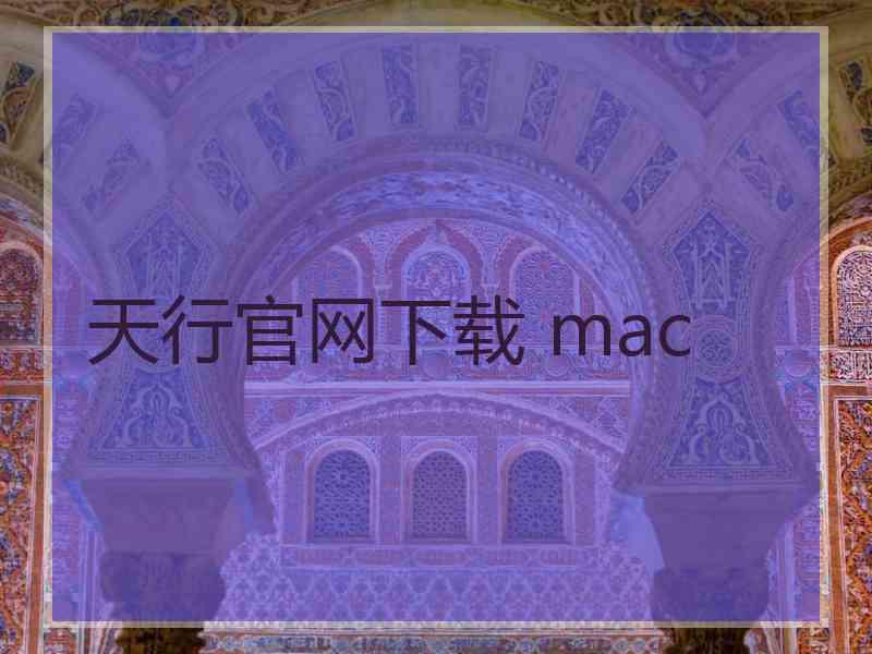 天行官网下载 mac