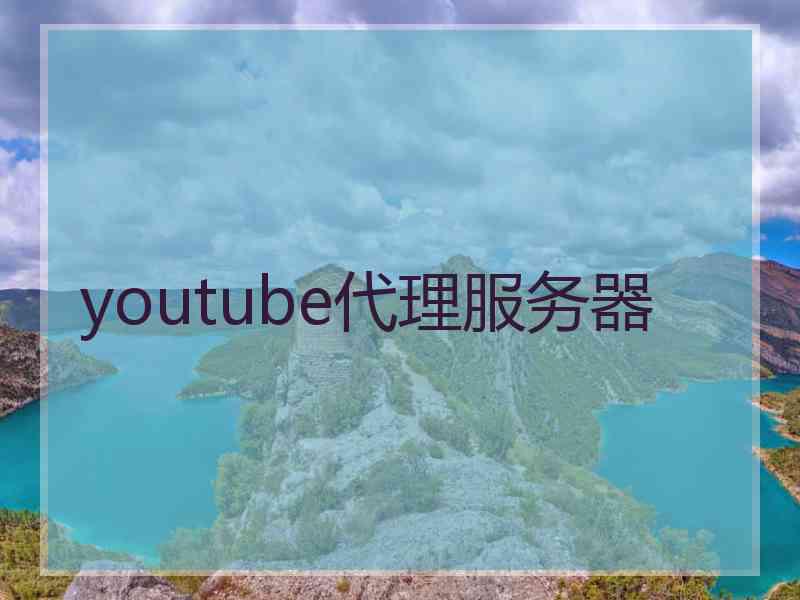 youtube代理服务器