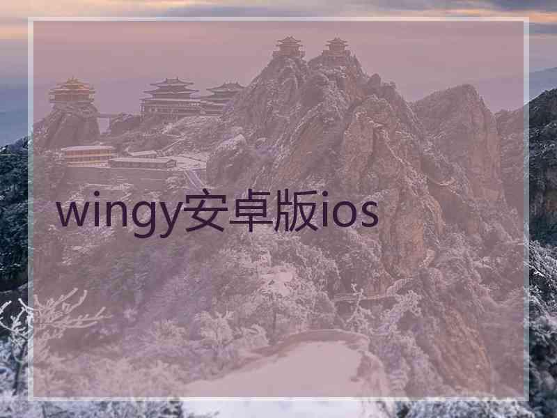 wingy安卓版ios