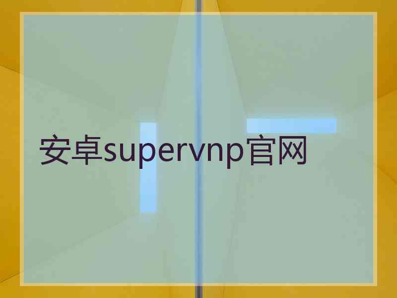 安卓supervnp官网