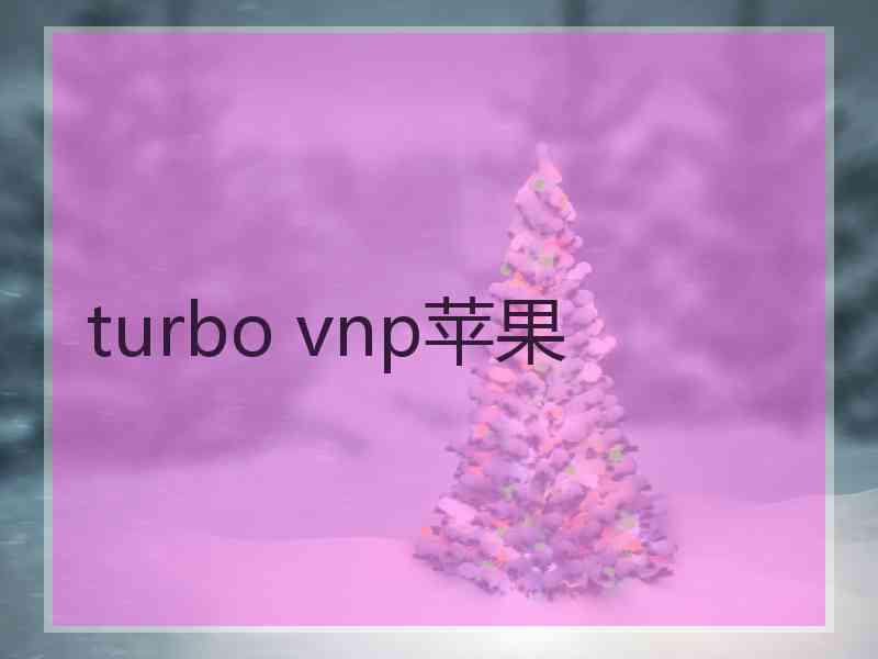 turbo vnp苹果