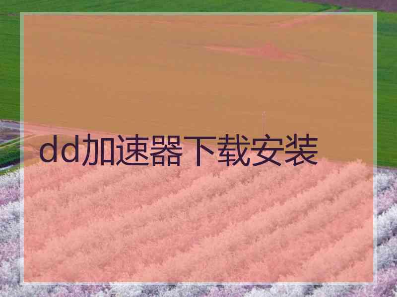 dd加速器下载安装