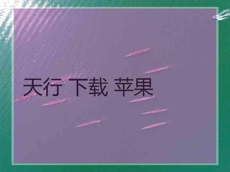 天行 下载 苹果