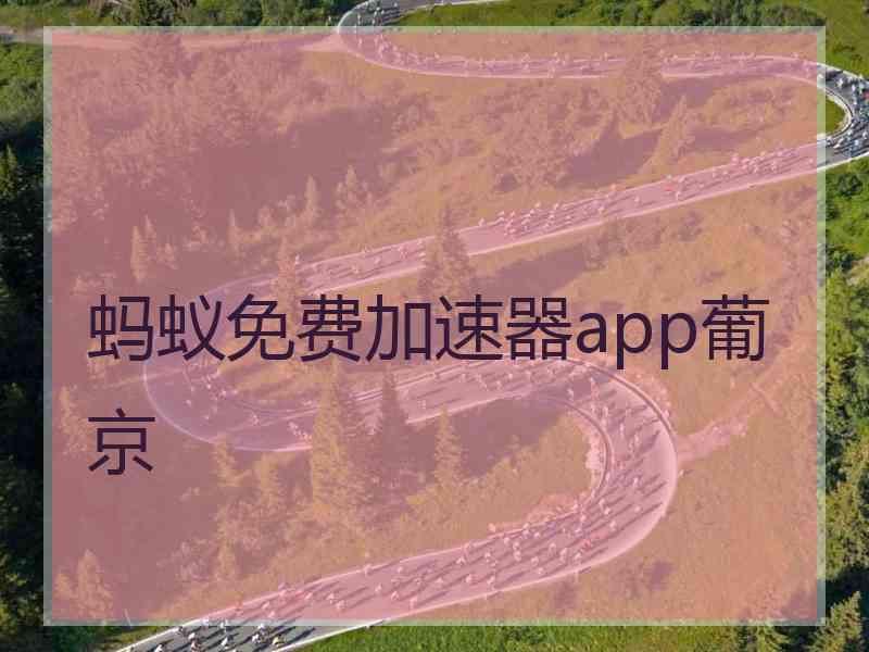 蚂蚁免费加速器app葡京