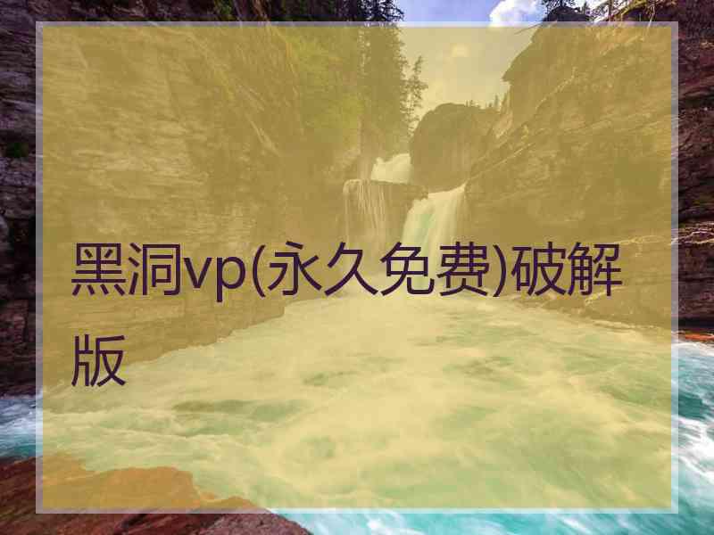 黑洞vp(永久免费)破解版