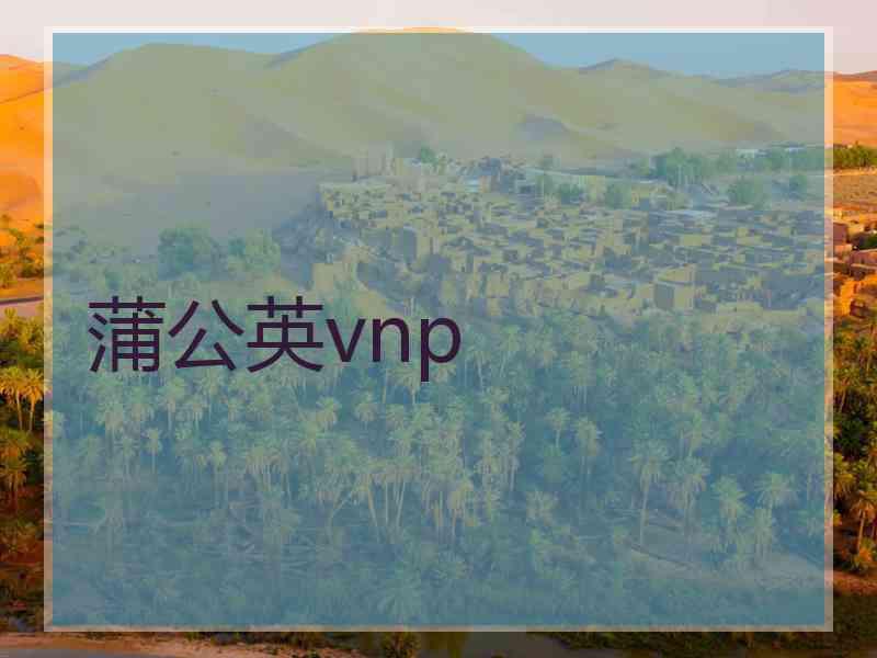 蒲公英vnp