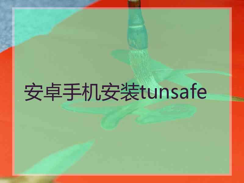 安卓手机安装tunsafe