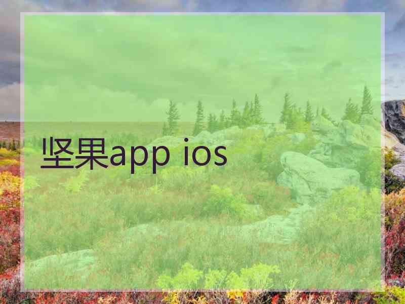 坚果app ios