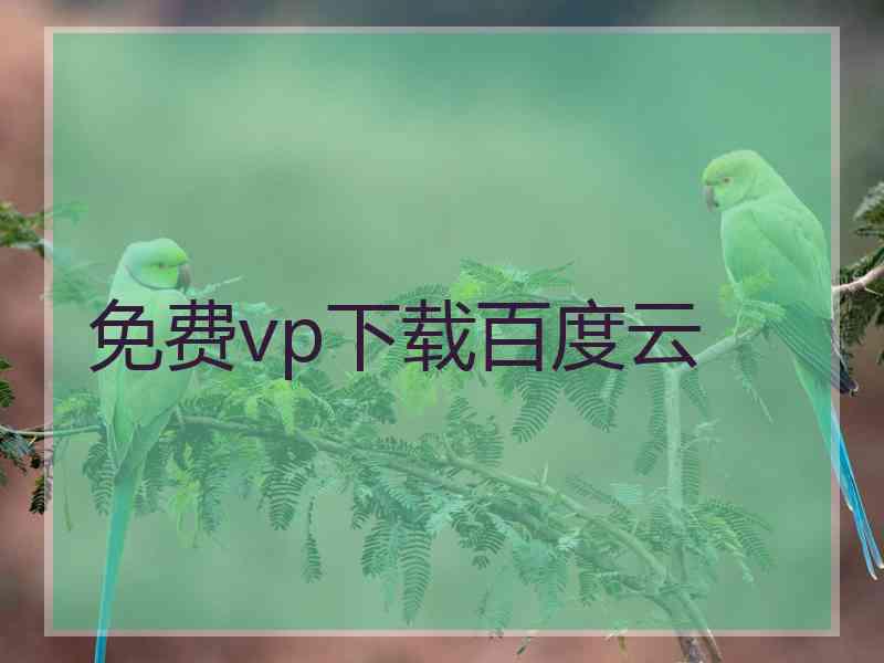 免费vp下载百度云