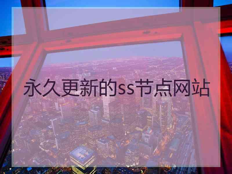 永久更新的ss节点网站