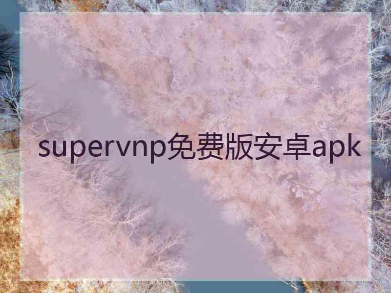 supervnp免费版安卓apk