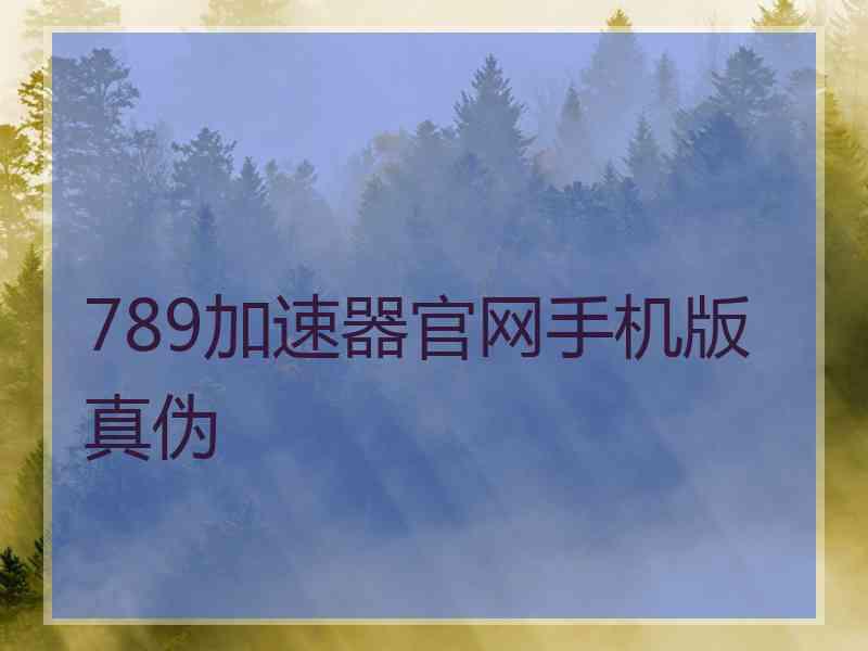 789加速器官网手机版真伪