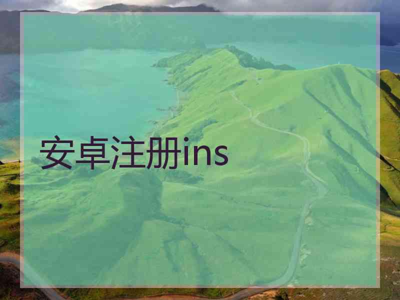 安卓注册ins