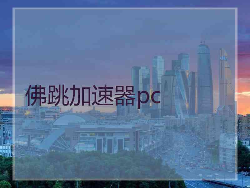 佛跳加速器pc