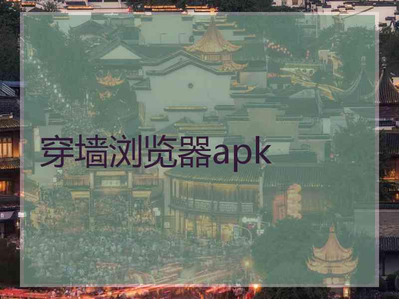 穿墙浏览器apk