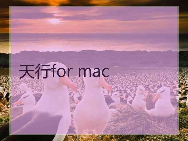 天行for mac