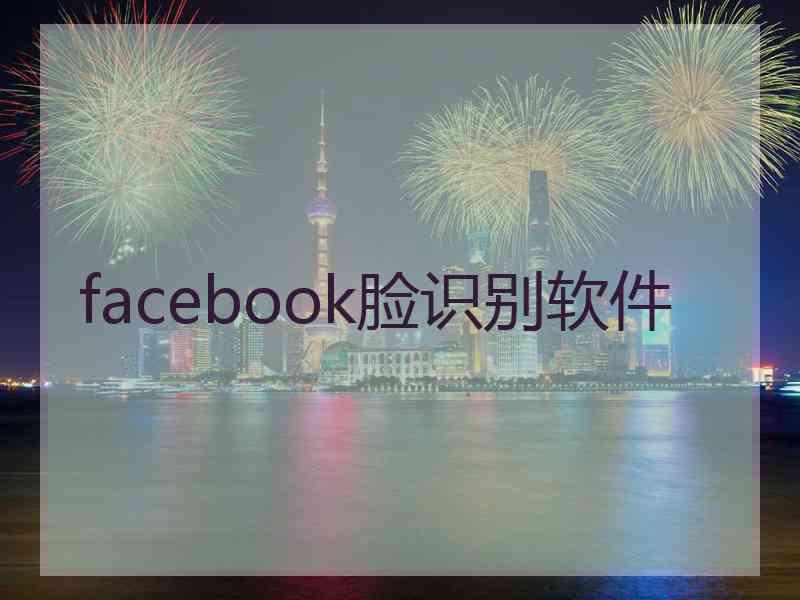 facebook脸识别软件
