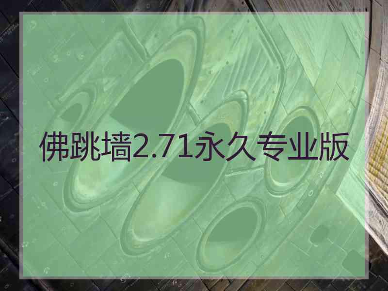 佛跳墙2.71永久专业版