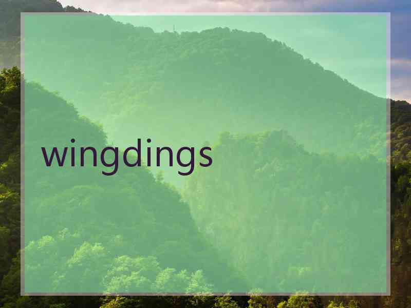 wingdings