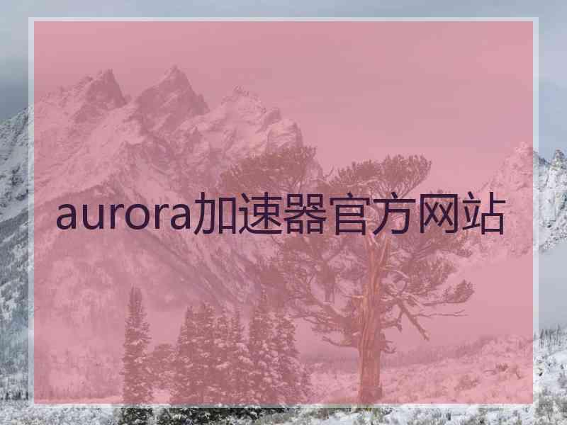 aurora加速器官方网站