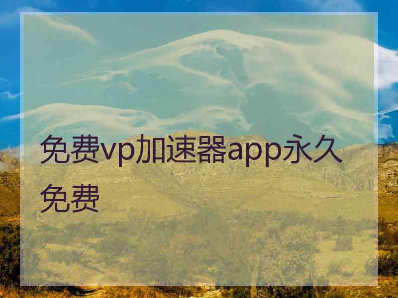 免费vp加速器app永久免费