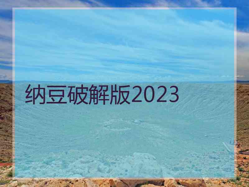 纳豆破解版2023