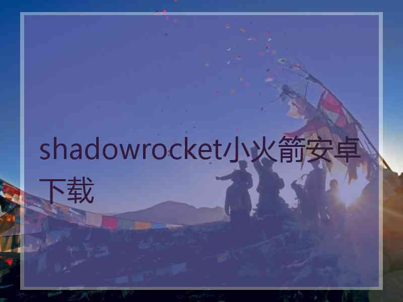 shadowrocket小火箭安卓下载