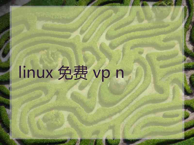 linux 免费 vp n