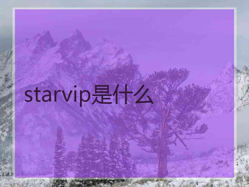 starvip是什么