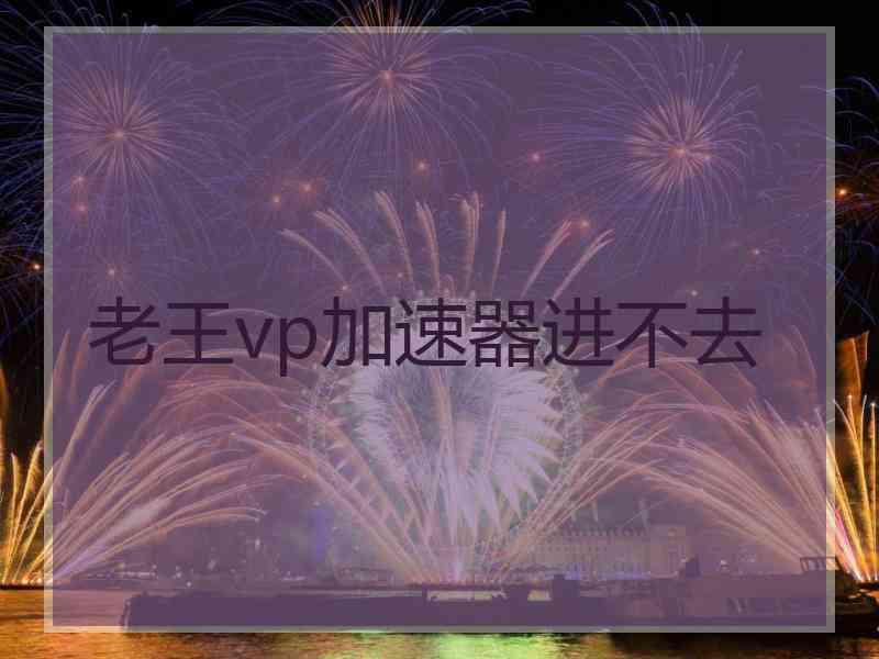 老王vp加速器进不去