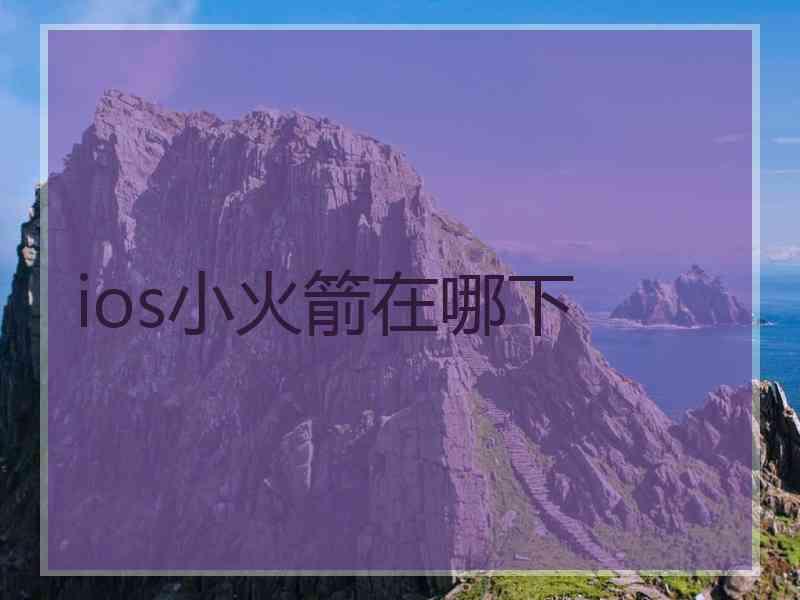 ios小火箭在哪下