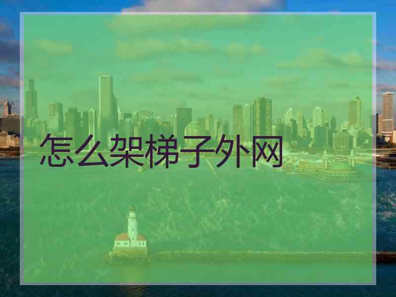 怎么架梯子外网