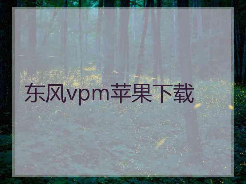 东风vpm苹果下载