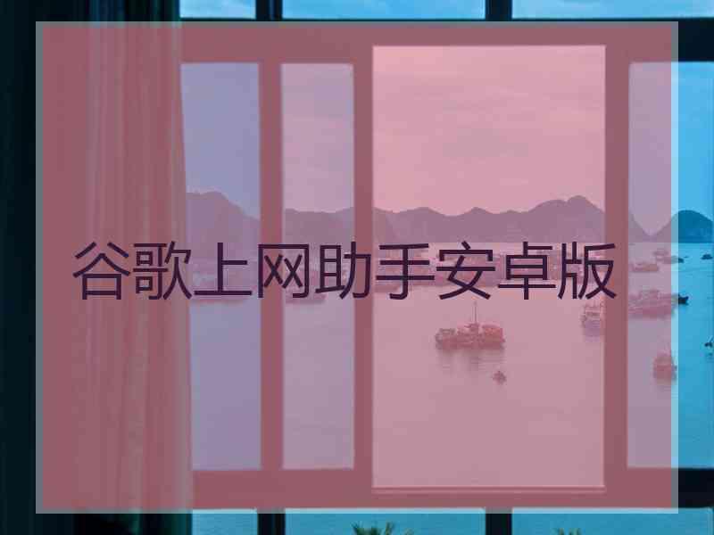 谷歌上网助手安卓版