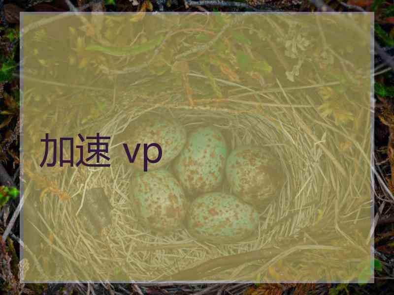 加速 vp