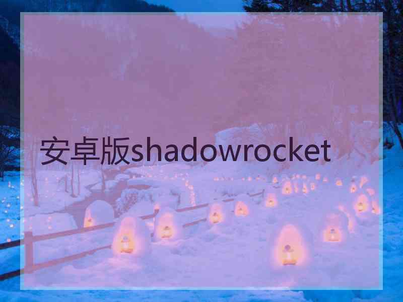 安卓版shadowrocket